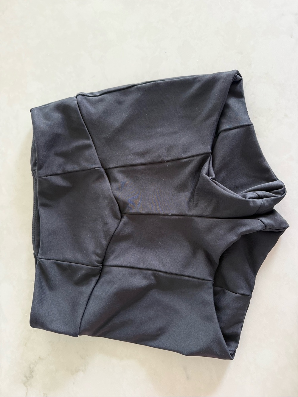 Women's High-Waist Black Bike Shorts